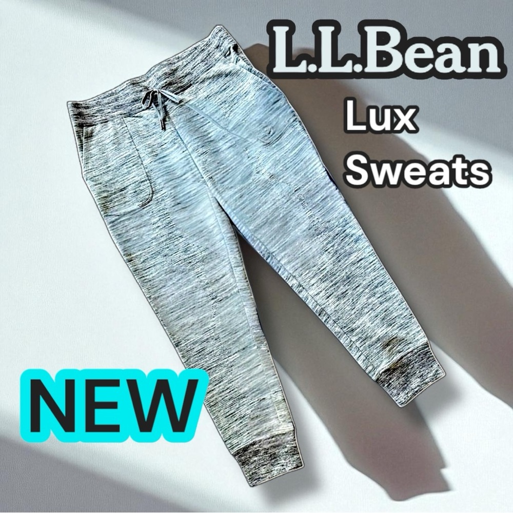 NEW 🌸 L.L. Bean Women’s Luxury Ultra Soft Jogger Sweats, Gray Track Pants - Picture 4 of 17